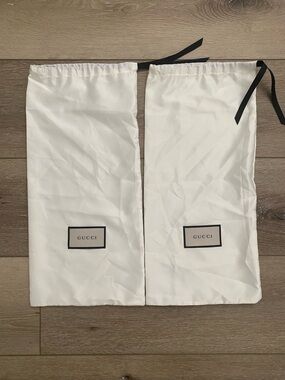 Lot of 2 Gucci White Dust Bag